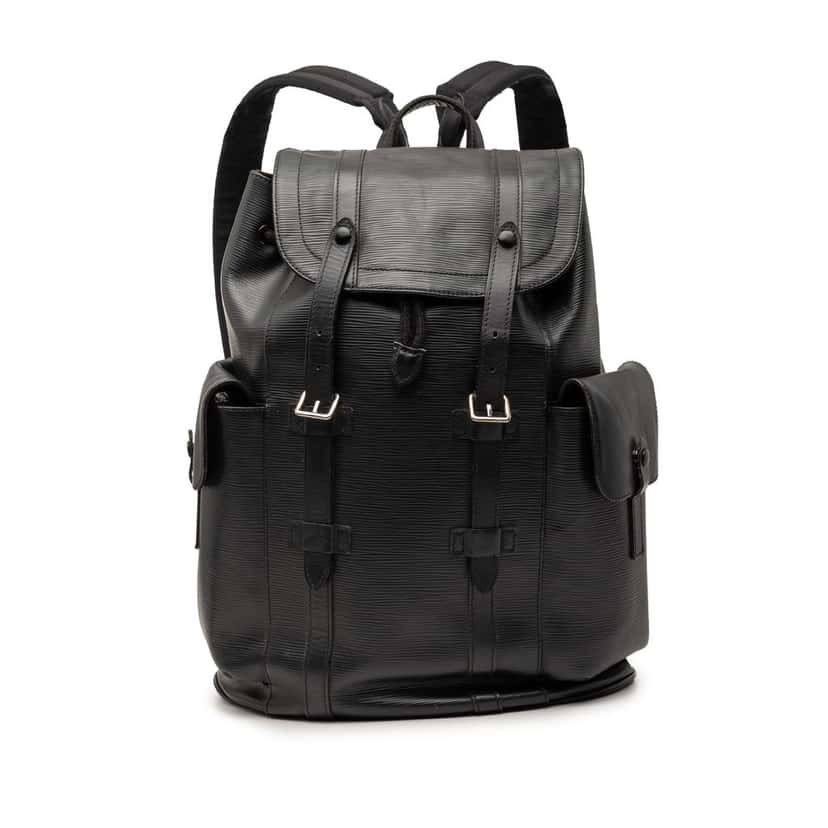 Louis Vuitton Epi Christopher Backpack PM Black Leather Good condition - Front View