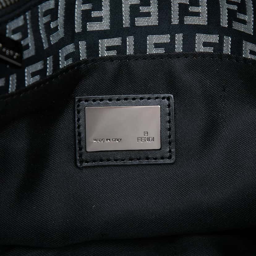 Fendi Zucchino Canvas Tote Blue Very good condition - Box View