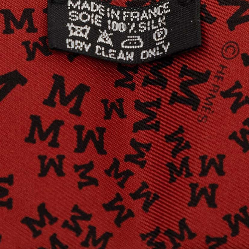Hermès Scattered Letters Twilly Silk Scarf Red Never worn - Back View