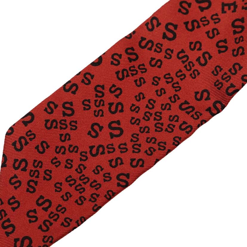 Hermès Scattered Letters Twilly Silk Scarf Red Never worn - Box View