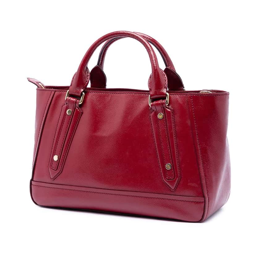 Burberry Patent Somerford Convertible Tote Red Leather Very good condition - Back View