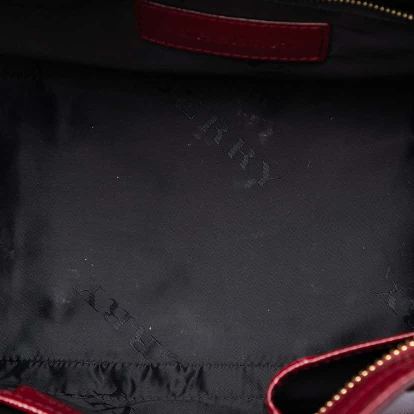 Burberry Patent Somerford Convertible Tote Red Leather Very good condition - Model View