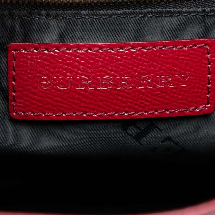 Burberry Patent Somerford Convertible Tote Red Leather Very good condition - Box View