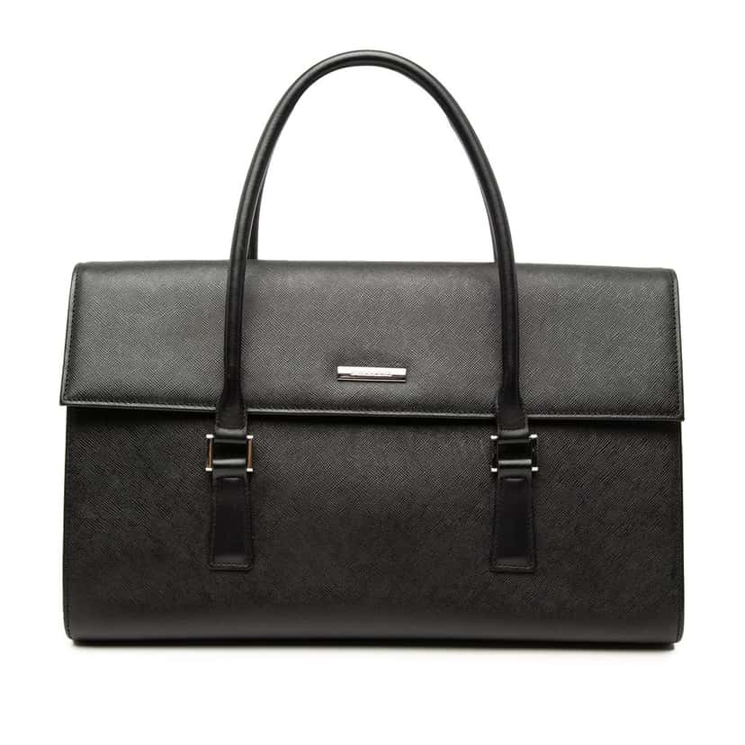 Burberry Leather Handbag Black Leather Very good condition - Front View