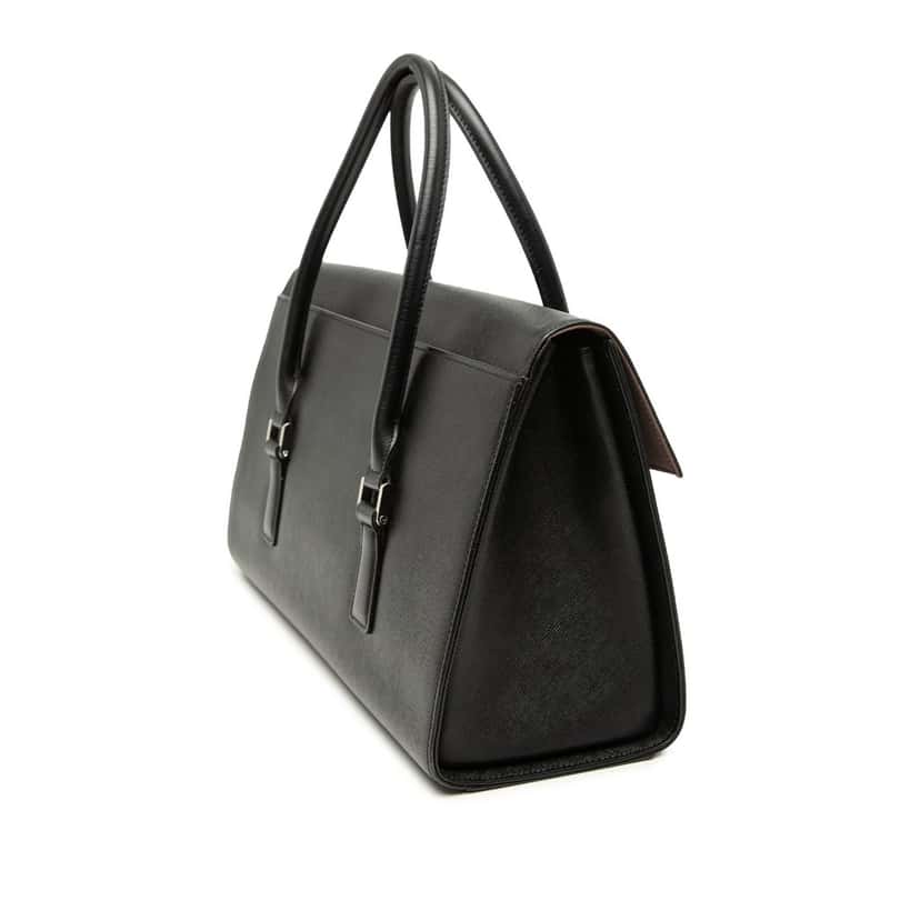 Burberry Leather Handbag Black Leather Very good condition - Back View