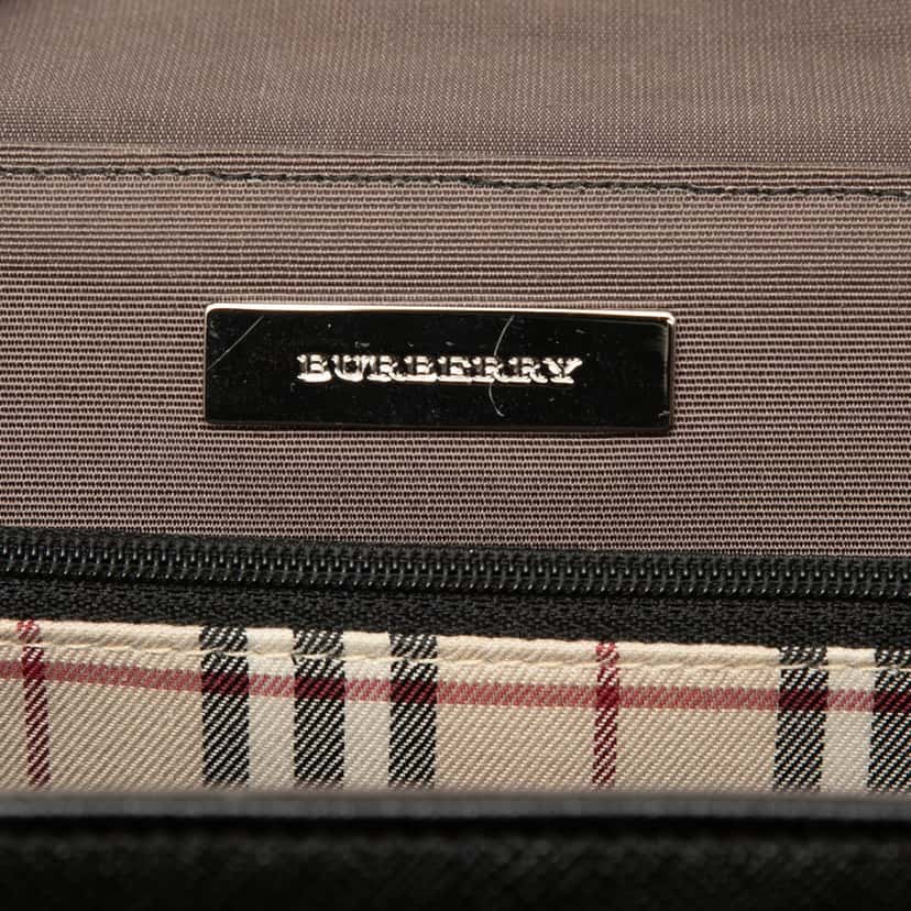 Burberry Leather Handbag Black Leather Very good condition - Box View