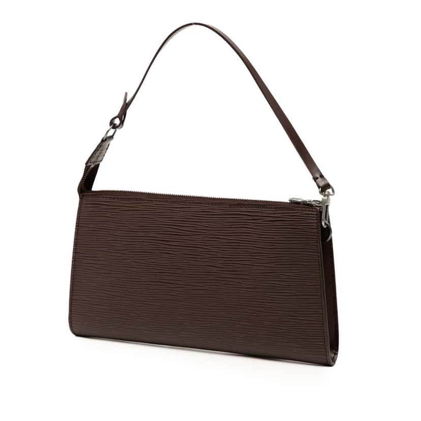 Louis Vuitton Epi Pochette Accessoires Brown Leather Very good condition - Back View