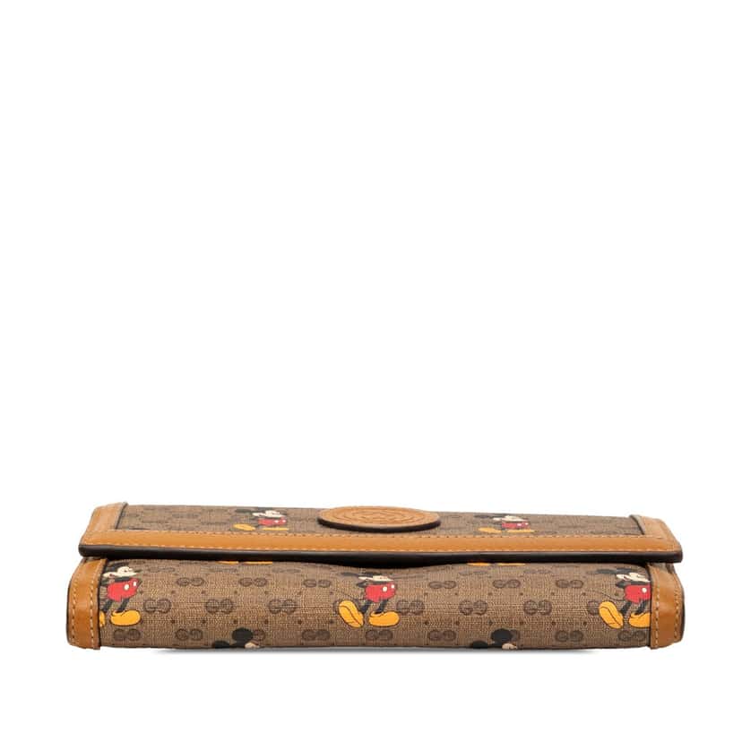 Gucci Disney Micro GG Supreme Mickey Mouse Continental Wallet Brown Very good condition - Inside View