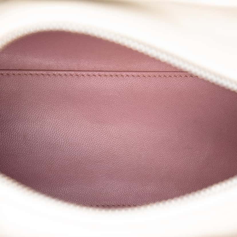 Dior Medium Lambskin And Tweed Lady Dior Pink Leather Very good condition - Model View