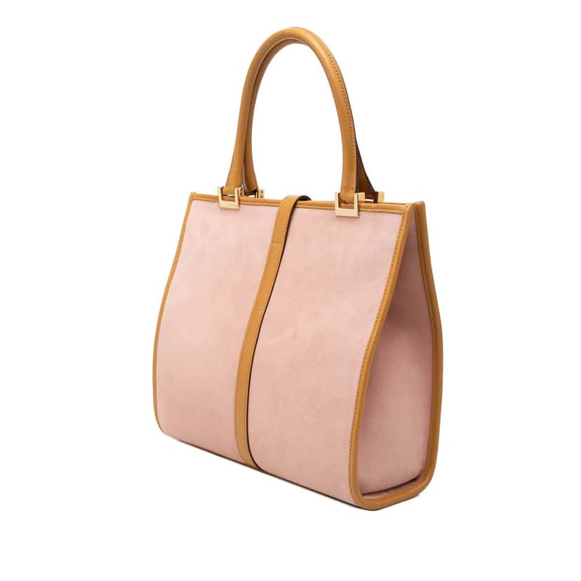 Gucci Suede Jackie Handbag Pink Leather Very good condition - Back View