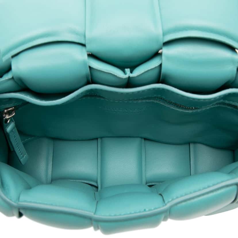 Bottega Veneta Nappa Intrecciato Padded Cassette Crossbody Blue Leather Very good condition - Model View