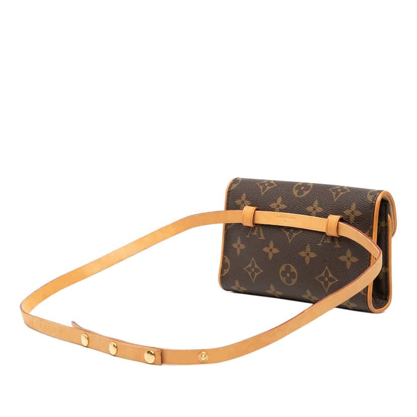 Louis Vuitton Monogram Pochette Florentine Brown Very good condition - Back View