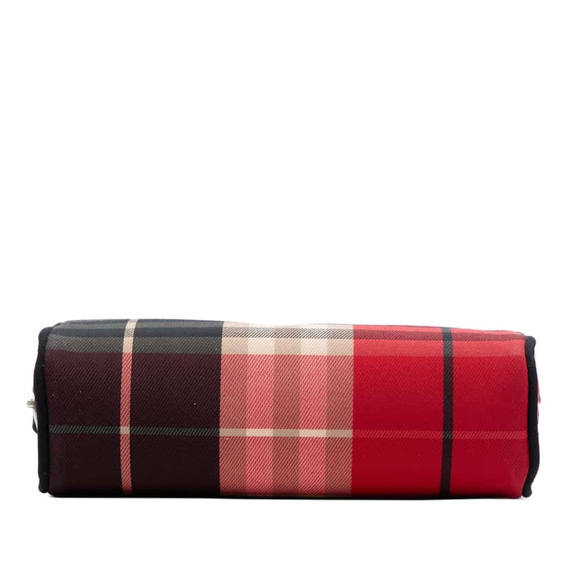 Burberry Exploded Check Canvas Pouch Red Very good condition - Inside View