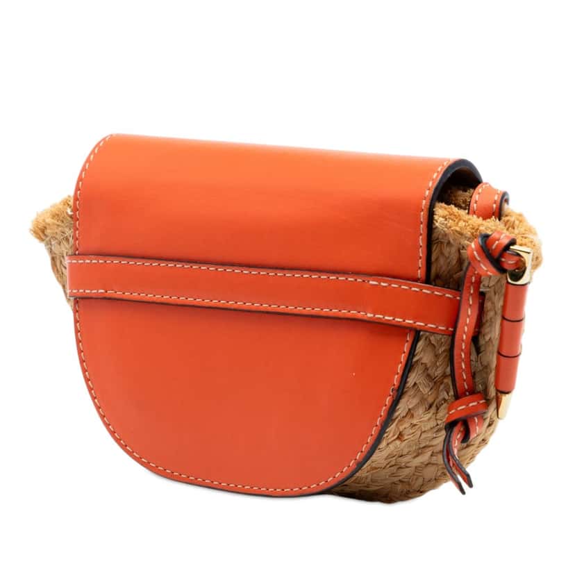 Loewe Mini Raffia Gate Crossbody Beige Very good condition - Back View