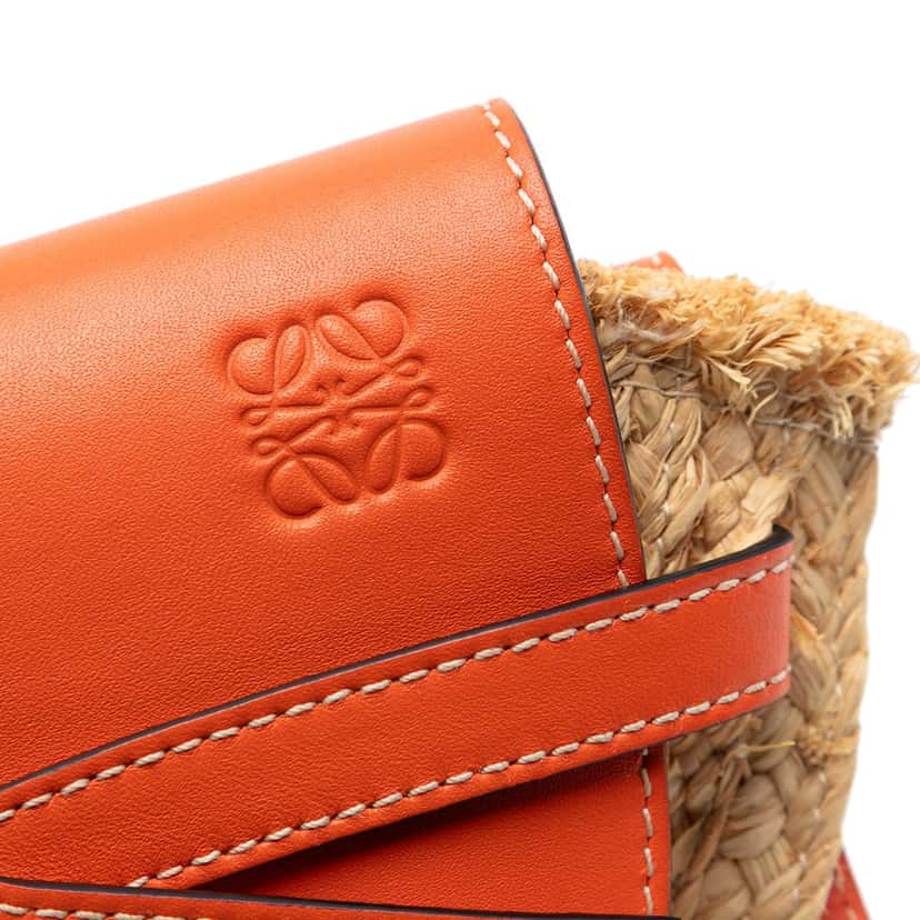 Loewe Mini Raffia Gate Crossbody Beige Very good condition - Box View