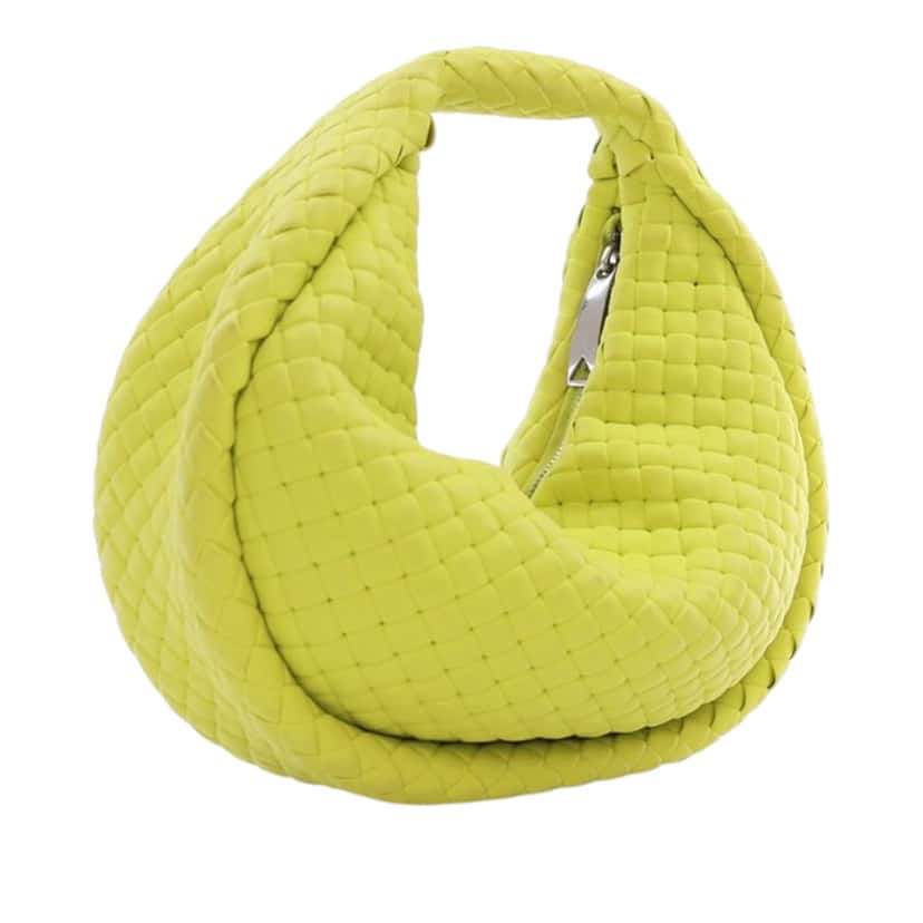 Bottega Veneta Mini Rubber Padded Intreccio Jodie Green Very good condition - Back View