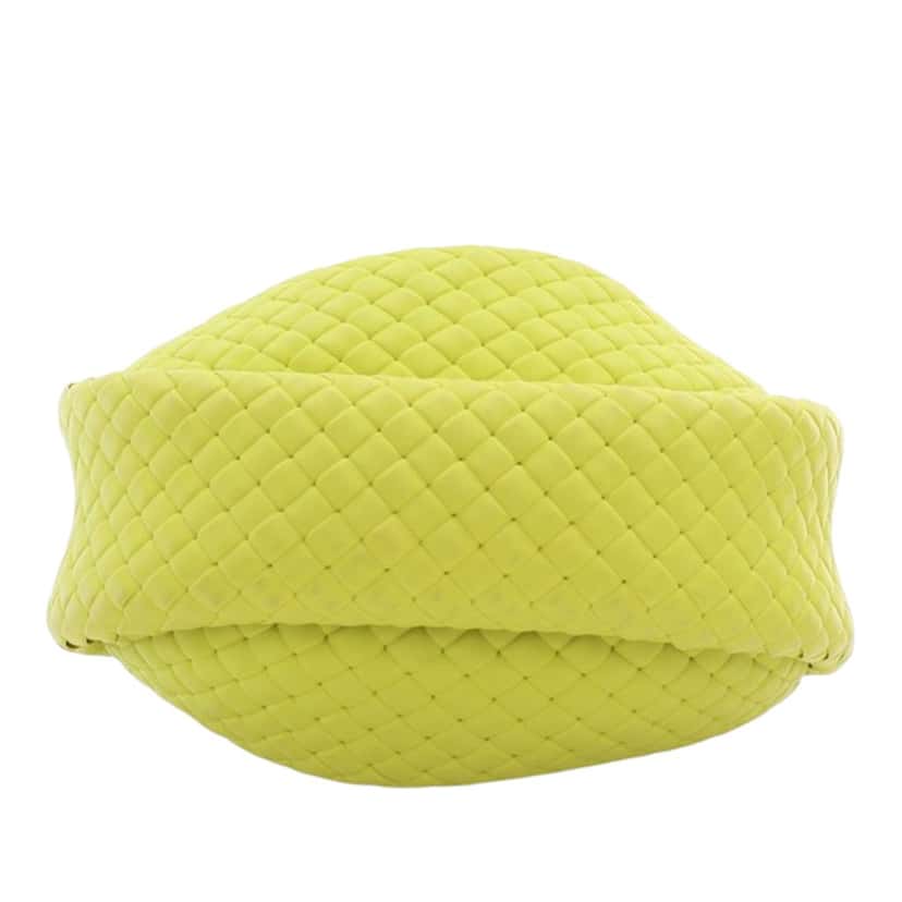 Bottega Veneta Mini Rubber Padded Intreccio Jodie Green Very good condition - Box View