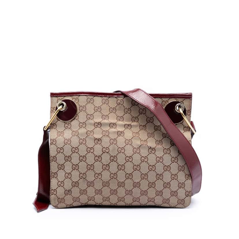 Gucci GG Canvas Eclipse Crossbody Beige Very good condition - Front View