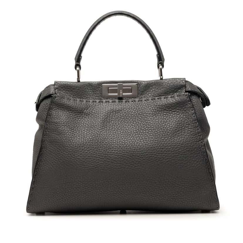 Fendi Medium Calfskin Peekaboo Iconic Satchel Other Leather Very good condition - Front View
