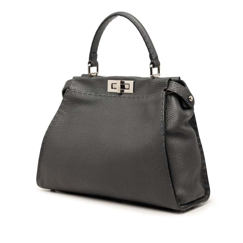 Fendi Medium Calfskin Peekaboo Iconic Satchel Other Leather Very good condition - Back View
