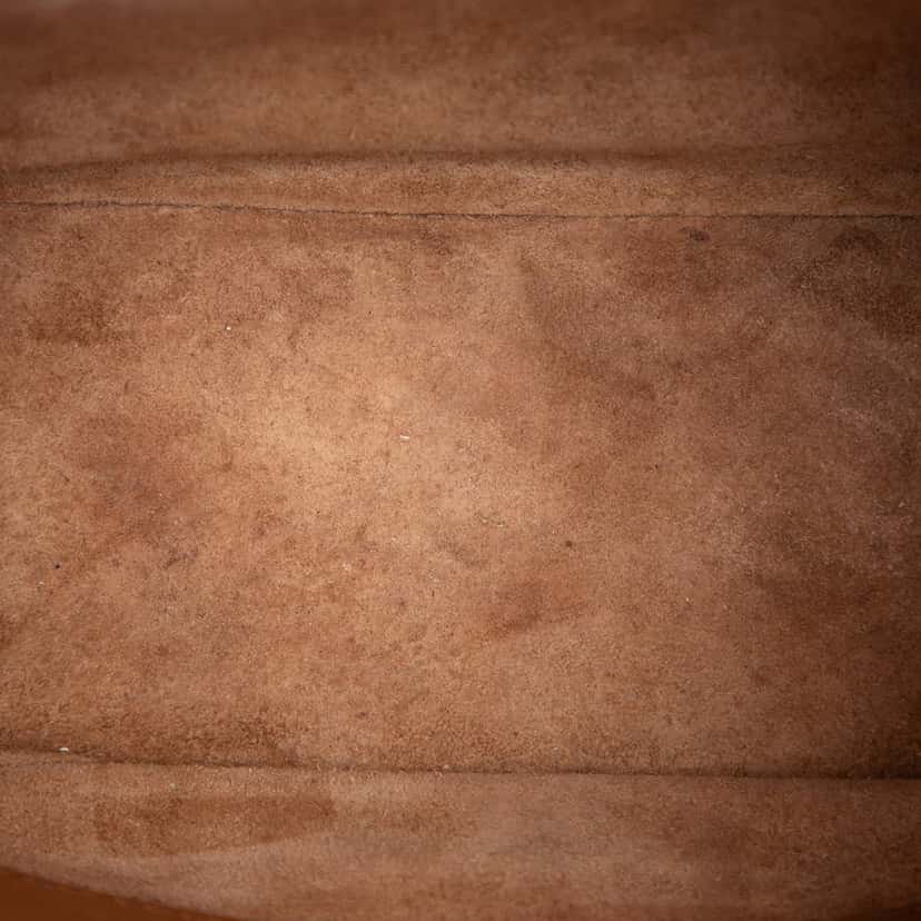 Miu Miu Mini Goatskin Madras Dahlia Satchel Brown Leather Very good condition - Model View