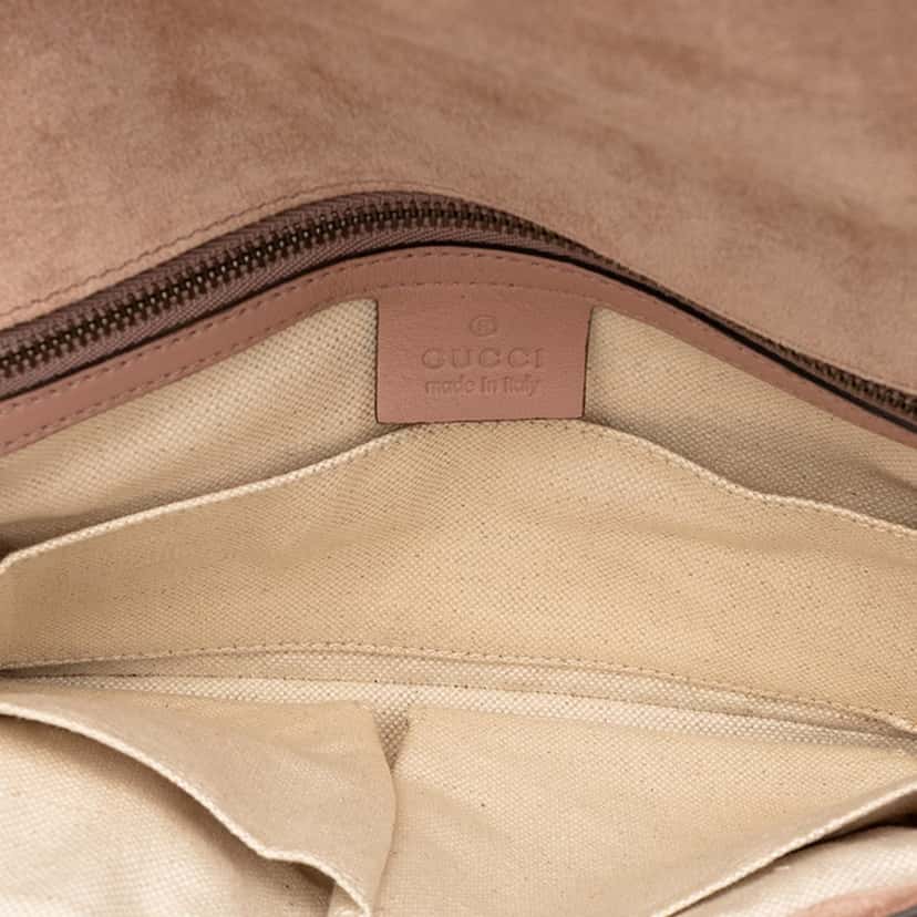 Gucci Patent Bright Bit Clutch Brown Leather Very good condition - Model View