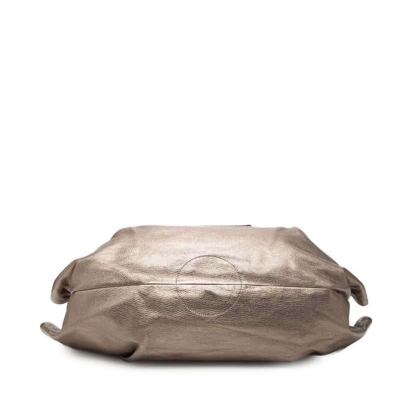 LOEWE Metallic Nappa Anagram Aire Brown Leather Very good condition - Inside View