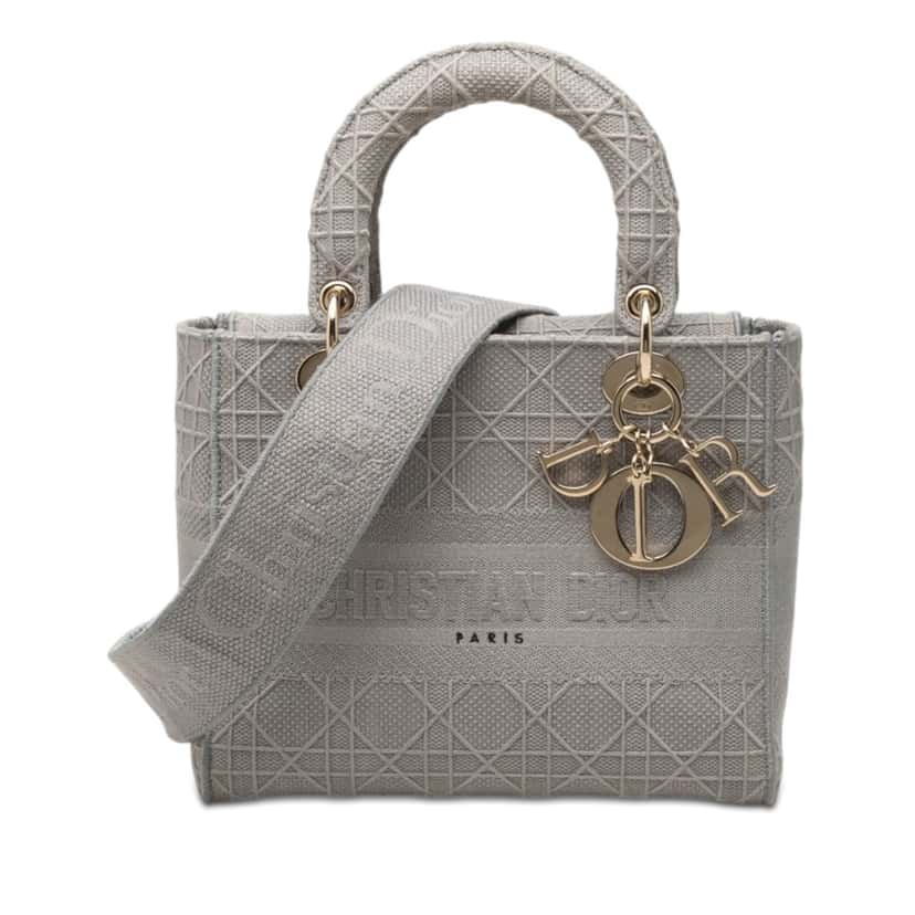 Dior Medium Canvas Cannage Lady D Lite Other Very good condition - Front View