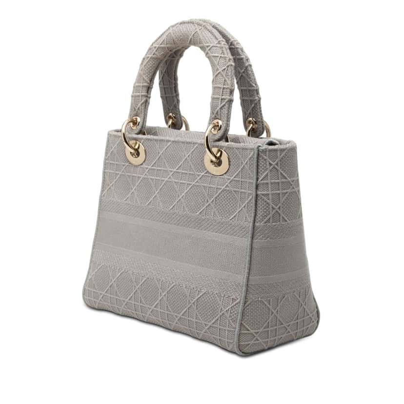 Dior Medium Canvas Cannage Lady D Lite Other Very good condition - Back View