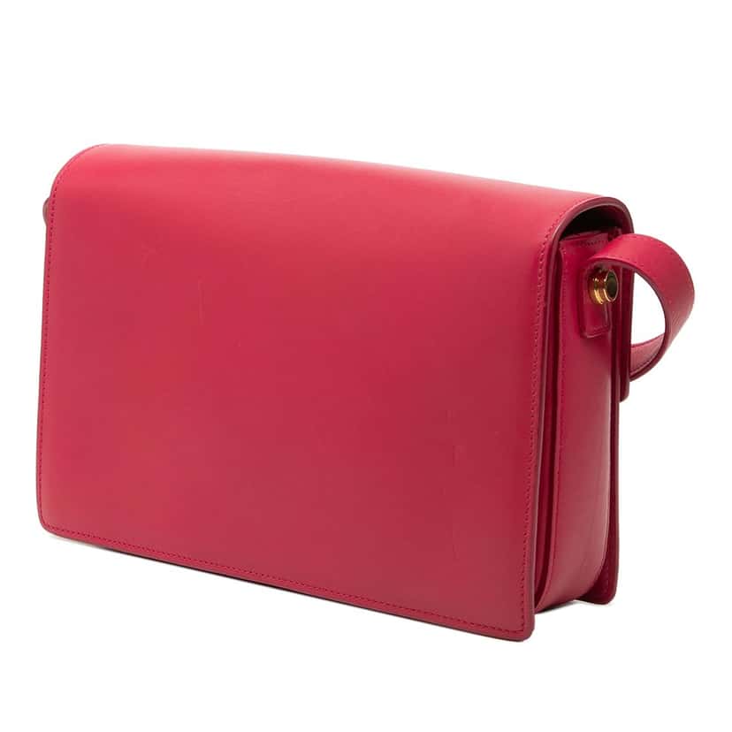 Saint Laurent Medium Leather Lulu Crossbody Pink Leather Very good condition - Back View