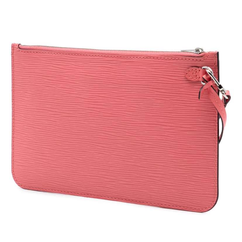 Louis Vuitton Epi Neverfull Pouch Pink Leather Very good condition - Back View