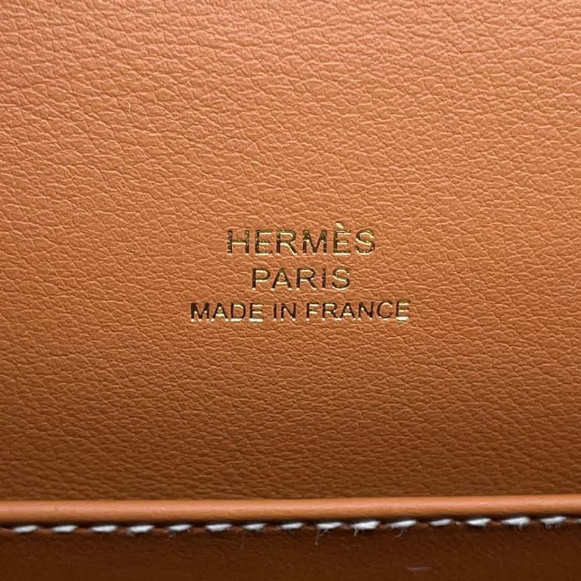 Hermès Swift Kelly Pochette 22 Brown Leather Never worn - Box View
