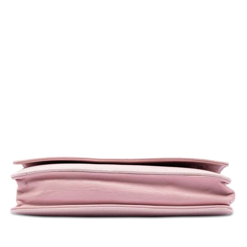 Chanel CC Caviar Wallet On Chain Pink Leather Very good condition - Inside View