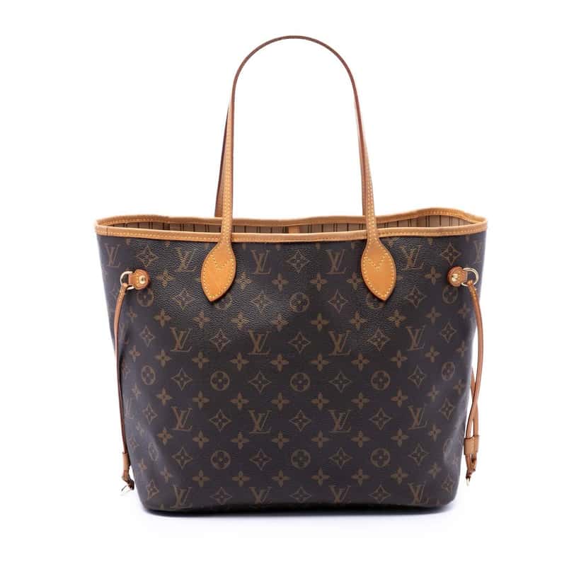 Louis Vuitton Monogram Neverfull MM Brown Very good condition - Front View