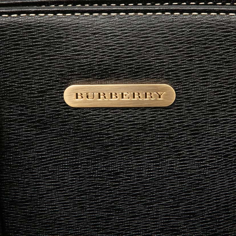 Burberry Leather Tote Black Leather Very good condition - Box View