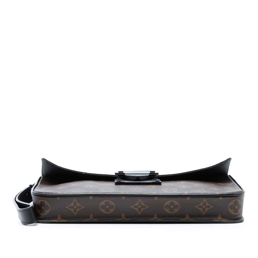 Louis Vuitton Monogram Macassar S Lock A4 Pouch Brown Very good condition - Inside View