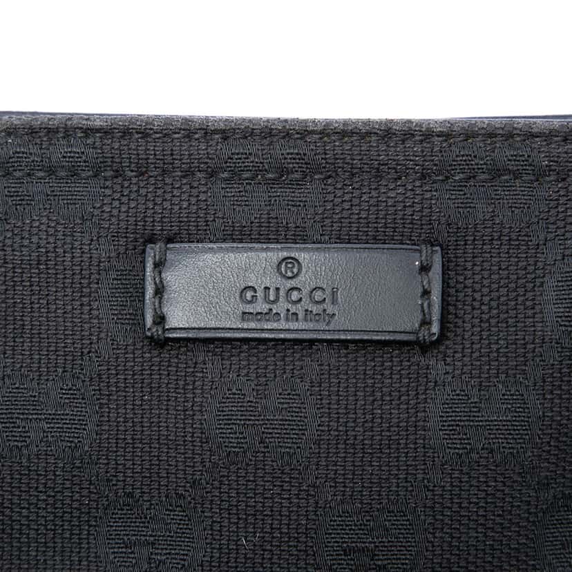 Gucci GG Canvas Web Tote Black Very good condition - Box View