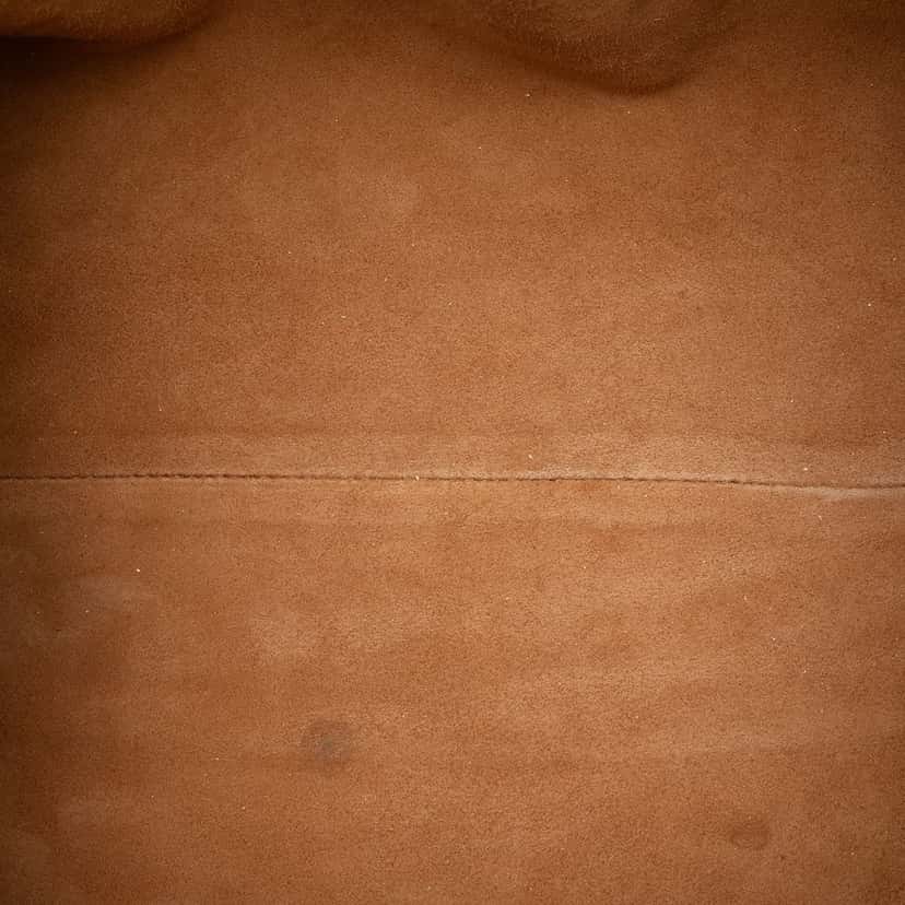 Bottega Veneta Crackled Calfskin The Pouch Beige Leather Very good condition - Model View