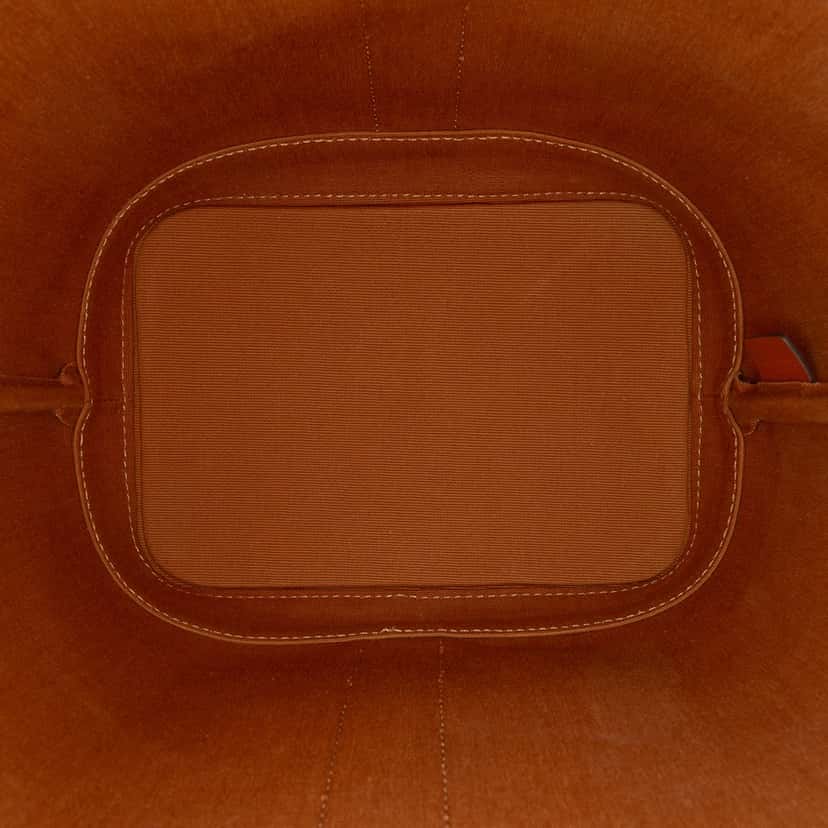 Celine Small Triomphe Coated Canvas Bucket Bag Beige Very good condition - Model View