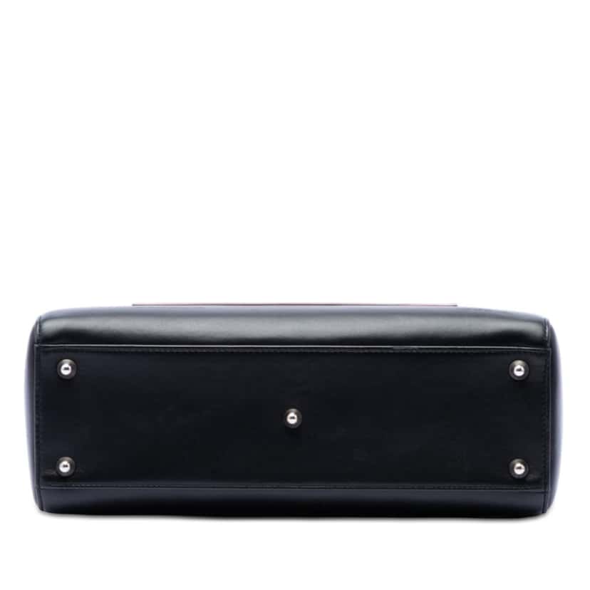 Dior Large Calfskin Pocket Tote Lady Dior Black Leather Very good condition - Inside View