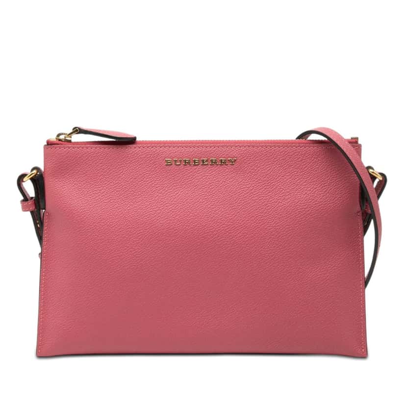 Burberry Grained Leather Peyton Crossbody Pink Leather Very good condition - Front View