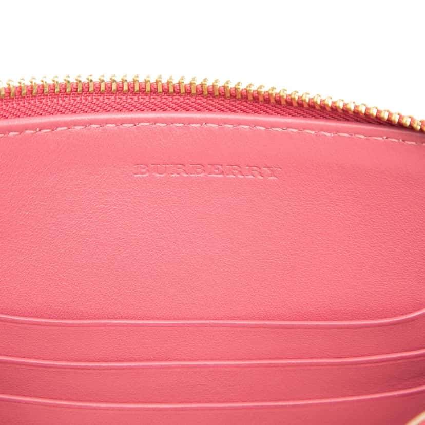 Burberry Grained Leather Peyton Crossbody Pink Leather Very good condition - Box View