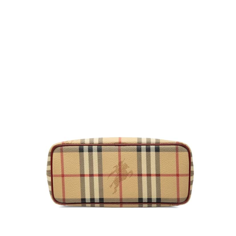Burberry Haymarket Check Coated Canvas Handbag Beige Very good condition - Inside View
