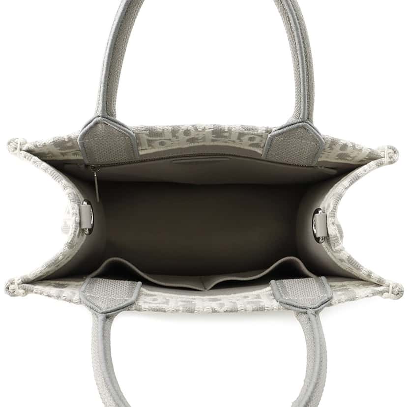 Dior Mini Oblique Embroidered Canvas Lace Book Tote Other Very good condition - Model View