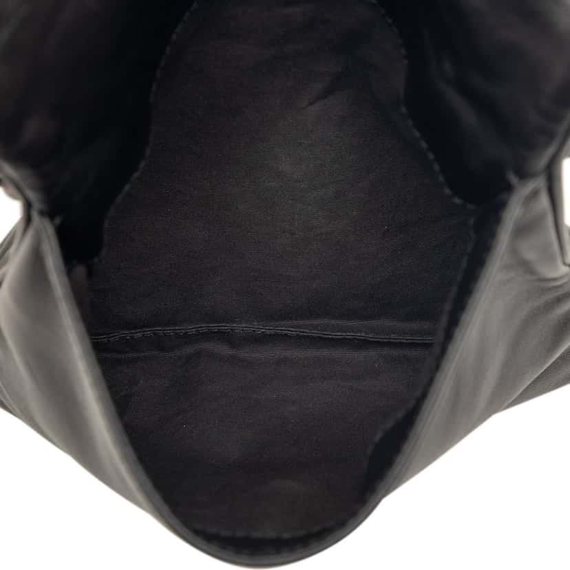 Bottega Veneta Intrecciato Trimmed Nappa Crossbody Black Leather Very good condition - Model View