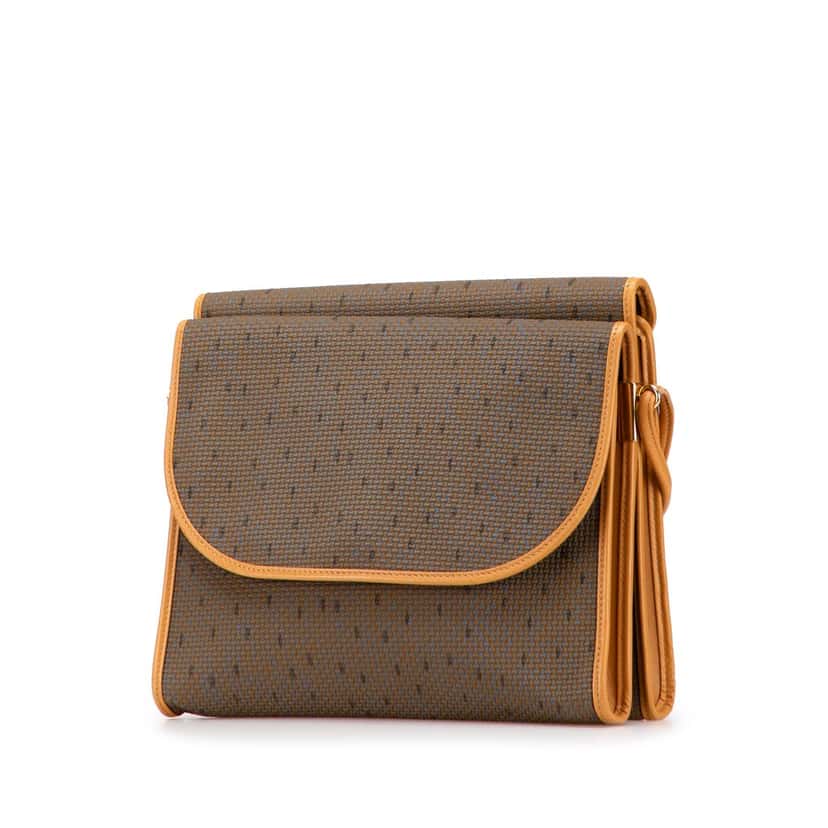 Saint Laurent PVC Flap Crossbody Brown Plastic Very good condition - Back View