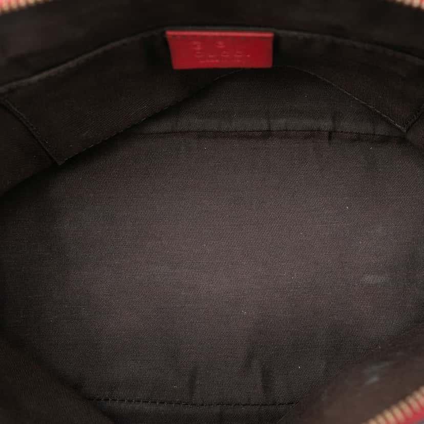 Gucci Mini Guccissima Dome Satchel Red Leather Very good condition - Model View