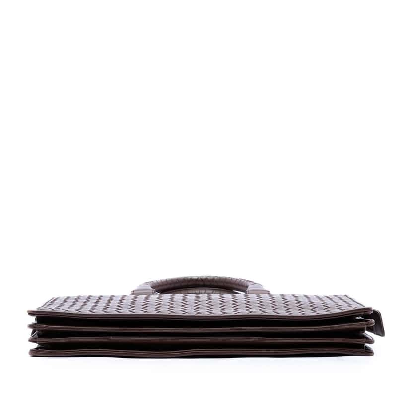 Bottega Veneta Nappa Intrecciato Business Bag Brown Leather Very good condition - Inside View