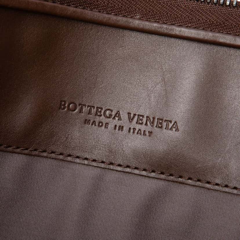 Bottega Veneta Nappa Intrecciato Business Bag Brown Leather Very good condition - Box View