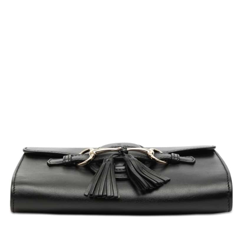 Gucci Small Leather Emily Shoulder Bag Black Leather Very good condition - Inside View